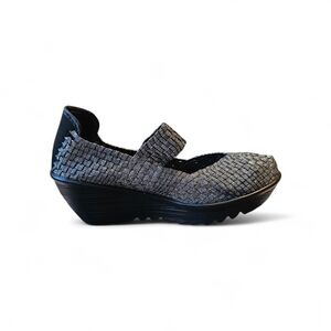 bernie mev. Black and Gray Platform Shoes